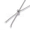 Tarnish Resistant Adjustable 304 Stainless Steel Slider Necklaces MAK-L026-07A-P-2