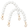 Plastic Imitation Pearl Beaded Bag Handles FIND-PH0009-45-1