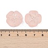 Frosted Transparent Acrylic Beads OACR-P029-19B-02-4