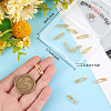Brass 14Pcs Micro Pave Cubic Zirconia Pendants ZIRC-BBC0001-60-3