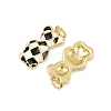 Brass Enamel Pendants KK-L240-18G-2