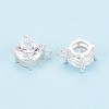 925 Sterling Silver Micro Pave Clear Cubic Zirconia Charms STER-N017-17B-S-3