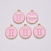 Alloy Enamel Pendants ENAM-S124-01B-09I-2