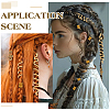 44Pcs Alloy & Aluminum Dreadlocks Beads FIND-ME0002-53-4