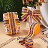 Vintage Jacquard Polyester Ribbon SRIB-WH0011-265-4