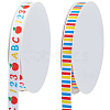 2 Rolls 2 Styles Back to School Polyester Ribbon OCOR-CY0003-75B-7