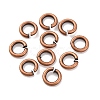 Brass Saw Cut Open Jump Rings KK-G514-01B-R-1