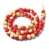 Spray Painted Non-magnetic Synthetic Hematite Beads Strands G-N337-01H-2