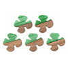 Opaque Resin & Walnut Wood Pendants RESI-S389-052A-C03-1