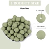 80Pcs Round Silicone Focal Beads SIL-SZ0001-24-32-2