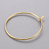 Brass Hoop Earrings KK-T032-005G-4