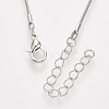 Brass Round Snake Chain Necklace Making MAK-T006-11A-P-2
