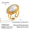 304 Stainless Steel Cuff Open Rings for Women DM4444-6
