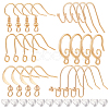 BENECREAT 36Pcs 6 Styles Brass French Earring Hooks KK-BC0010-19-1