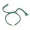 Braided Cotton Cord Bracelet Making MAK-L043-02G-12-1