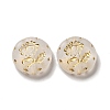 Transparent Plating Acrylic Beads X-OACR-L013-027-1