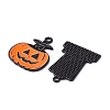 14Pcs 14 Style Halloween Theme Rack Plating Spray Painted Alloy Enamel Pendants ENAM-YW0003-84-2