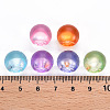 1-Hole Transparent Acrylic Buttons X-TACR-S154-50B-4