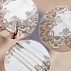 Polyester Embroidery Flower  Lace Ribbon OCOR-WH0082-328-5
