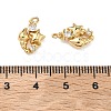 Brass Micro Pave Cubic Zirconia Pendants KK-A291-29G-3