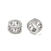 Brass Micro Pave Medium Orchid Cubic Zirconia Beads CU-CBA42CA-08P-1