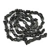 Raw Rough Natural Black Tourmaline Beads Strands G-M453-A01-02-3