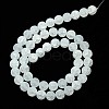 Synthetic Frosted Crackle Quartz Round Beads Strands G-L155-8mm-06-3