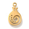 201 Stainless Steel Pendants STAS-R136-01G-04-1