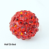 Polymer Clay Rhinestone Beads X-RB-H258-HD8mm-227-2