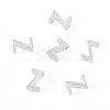 6Pcs 925 Sterling Silver Hollow Initial Beads STER-TA0001-53Z-2