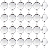 100Pcs 304 Stainless Steel Cabochon Connector Settings STAS-CN0001-81-1