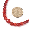 Round Natural Carnelian(Dyed & Heated) Beaded Neckiaces NJEW-JN05003-3