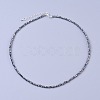 Natural & Synthetic Mixed Gemstone Beaded Necklaces NJEW-K114-B-AM-2