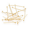 Brass Ball Head Pins KK-G331-10-0.6x25-1