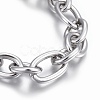 Tarnish Resistant 304 Stainless Steel Cross Chain Bracelets BJEW-L634-11P-2