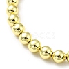 Rack Plating Brass Round Bead Slider Bracelets for Women BJEW-M232-01G-B-3