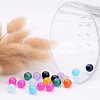 Imitation Jade Glass Round Beads X-GLAA-A022C-8mm-M-3