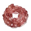 Natural Strawberry Quartz Beads Strands G-P497-01E-06-3