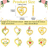 8Pcs 8 Styles 304 Stainless Steel Pendants STAS-CJ0003-44-2