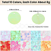 80G 10 Colors PVC Paillette Pendants FIND-SC0023-20B-2
