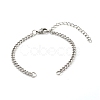 Tarnish Resistant 304 Stainless Steel Twisted Chains Bracelet Making X-AJEW-JB01064-1