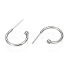 Tarnish Resistant 304 Stainless Steel Earring Hooks STAS-K211-01P-A-2