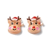 Sandy Brown Christmas Series Resin Cabochons CRES-Q006-02C-1