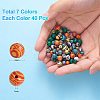 280Pcs 7 Colors Synthetic Malachite Beads G-SZ0001-98B-2