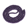 Baking Paint Pearlized Glass Pearl Round Bead Strands HY-Q003-10mm-20-2
