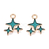 Alloy Enamel Pendants ENAM-T020-38D-RS-1
