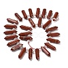 Natural Red Jasper Double Terminated Point Beads Strands G-H069-A01-01-2