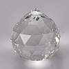 Transparent K9 Glass Pendants GLAA-WH0015-35C-2
