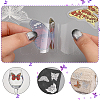 CHGCRAFT 2 Bags 2 Styles Butterfly PET Self Adhesive Laser Stickers Sets STIC-CA0001-02-3