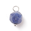 Faceted Natural Sodalite Pendants PALLOY-JF01694-02-1